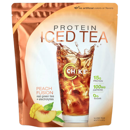 Chike Nutrition, Protein Iced Tea, Peach Fusion, 10.1 oz (287 g)