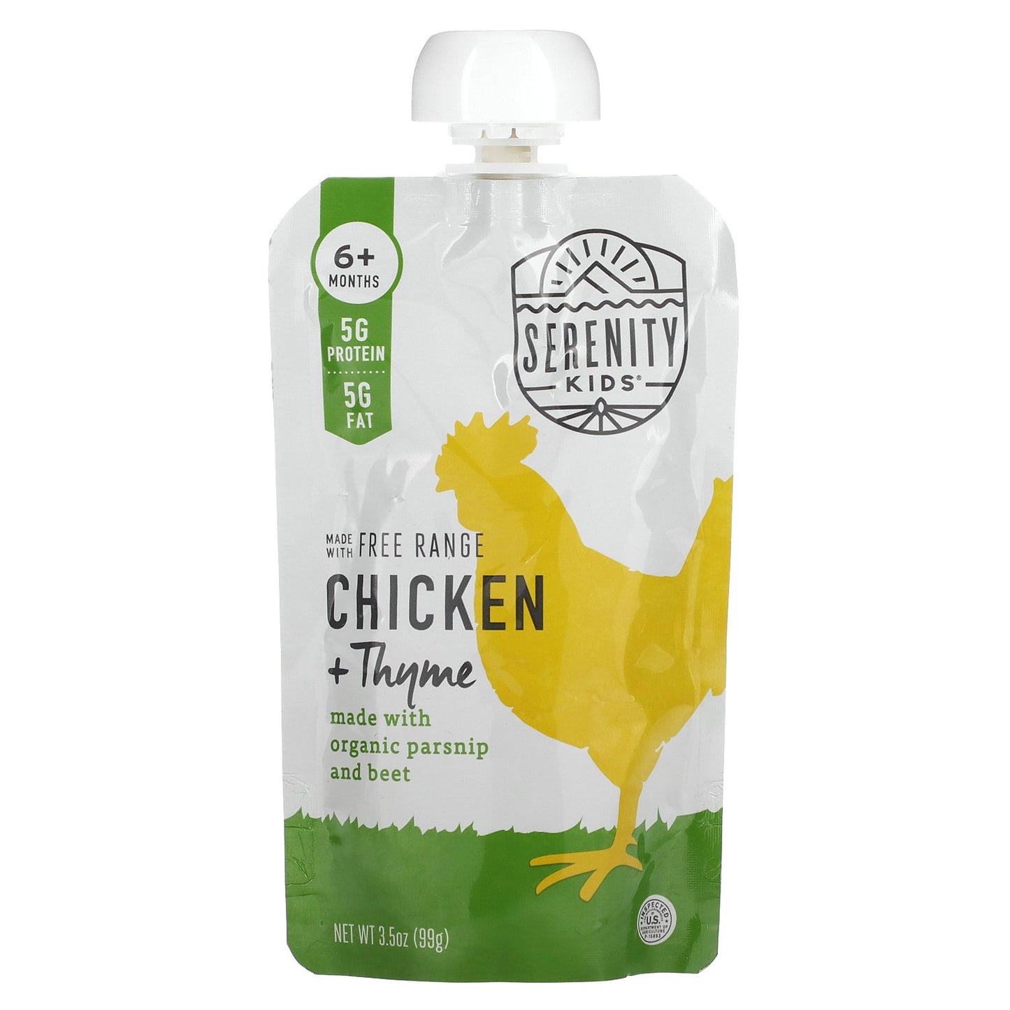 Serenity Kids, Chicken with Thyme, 6+ Months, 3.5 oz (99 g)