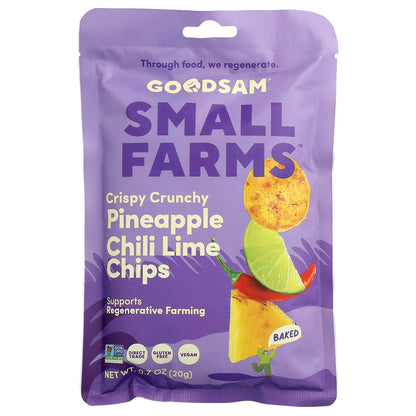 GoodSam, Small Farms™, Crispy Crunchy Chips, Pineapple Chili Lime, 0.7 oz (20 g)