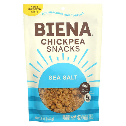 BIENA, Chickpea Snacks, Sea Salt, 5 oz (142 g)