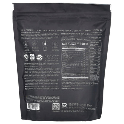 Sports Research, Whey Protein, Dutch Chocolate, 2.26 lb (1.03 kg)