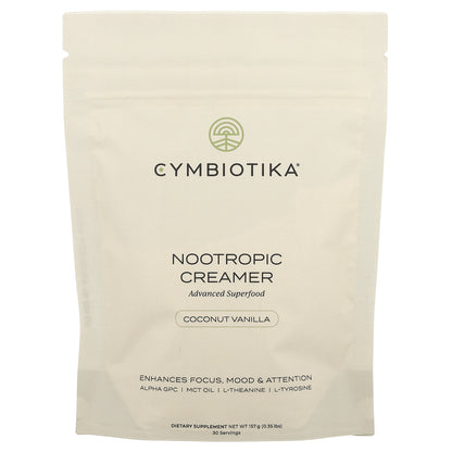 Cymbiotika, Nootropic Creamer, Coconut Vanilla, 0.35 lbs (157 g)