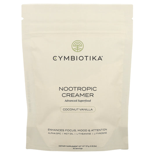 Cymbiotika, Nootropic Creamer, Coconut Vanilla, 0.35 lbs (157 g)