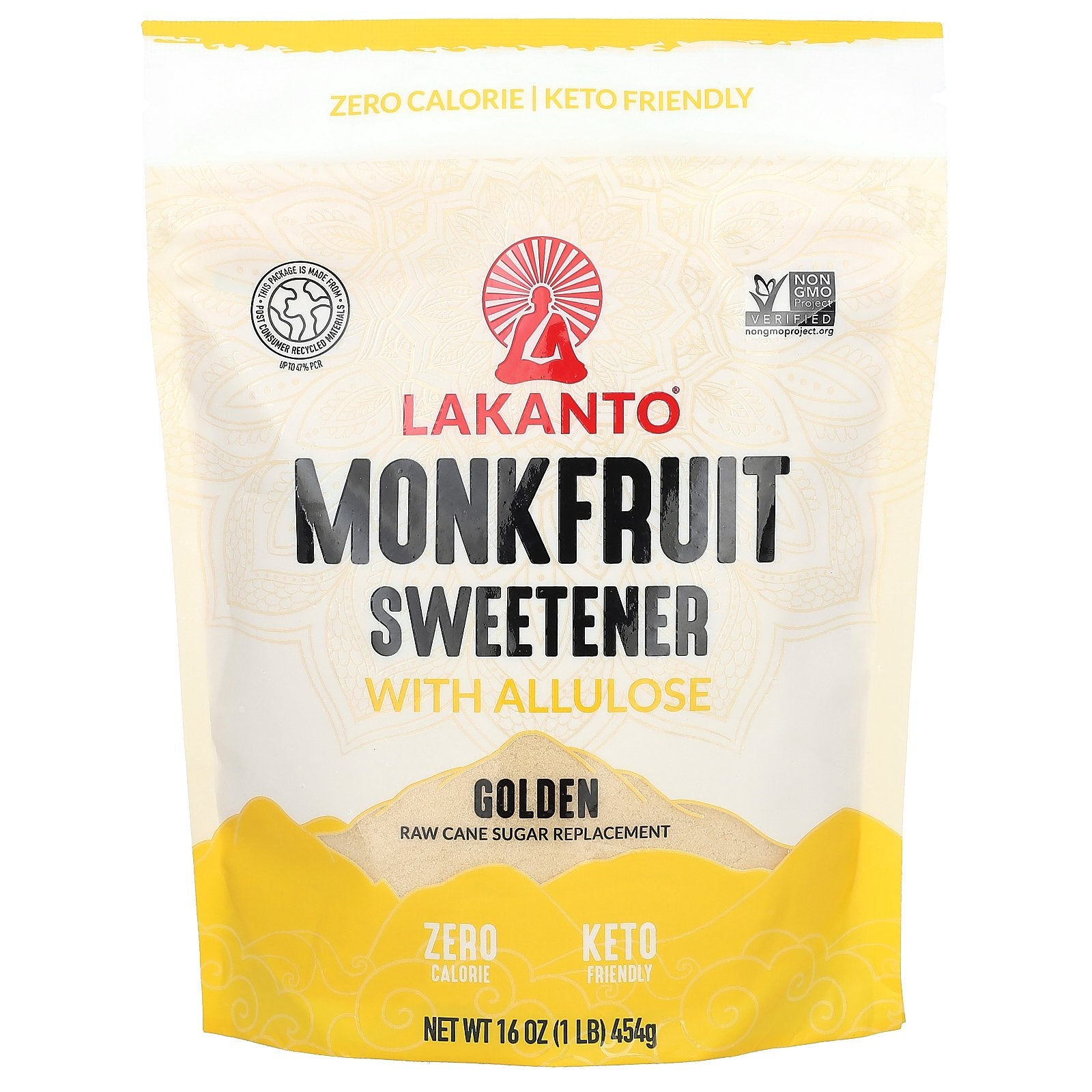 Lakanto, Monkfruit Sweetener with Allulose, Golden, 16 oz (454 g)