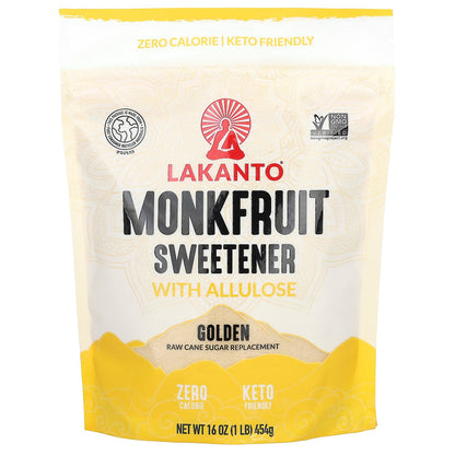 Lakanto, Monkfruit Sweetener with Allulose, Golden, 16 oz (454 g)