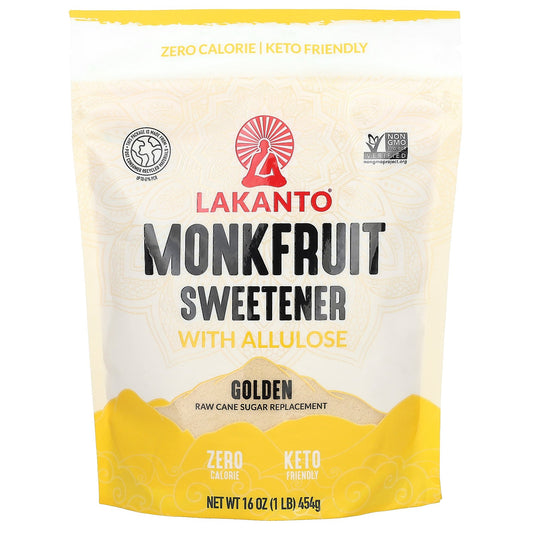 Lakanto, Monkfruit Sweetener with Allulose, Golden, 16 oz (454 g)