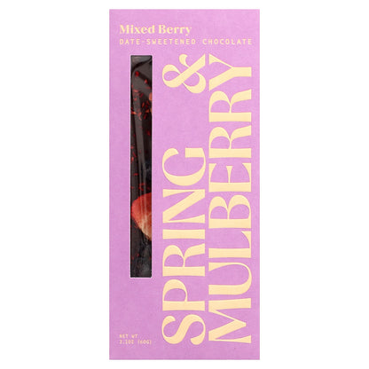 Spring & Mulberry, Date-Sweetened Chocolate, Mixed Berry, 2.1 oz (60 g)