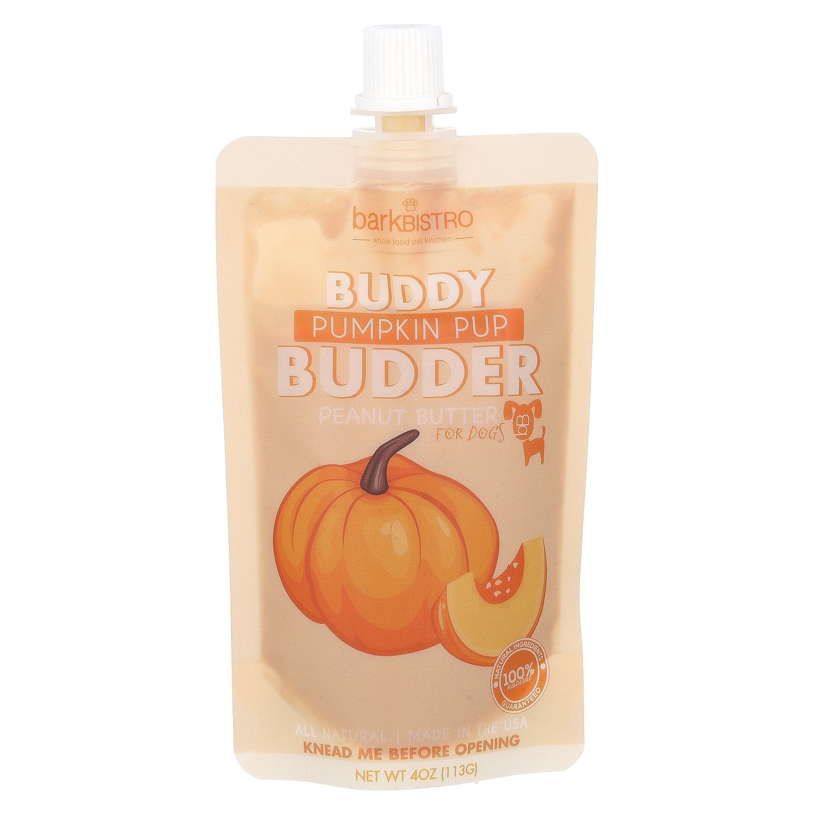 Bark Bistro, Buddy Budder, Peanut Butter, For Dogs, Pumpkin Pup , 40 oz (113 g)