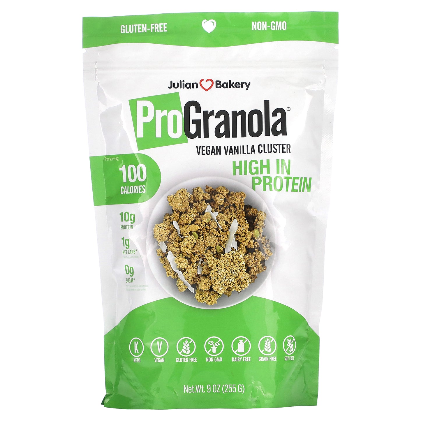 Julian Bakery, ProGranola, Vegan Vanilla Cluster, 9 oz (255 g)