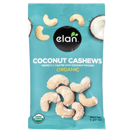 Elan, Organic Coconut Cashews, 1.27 oz