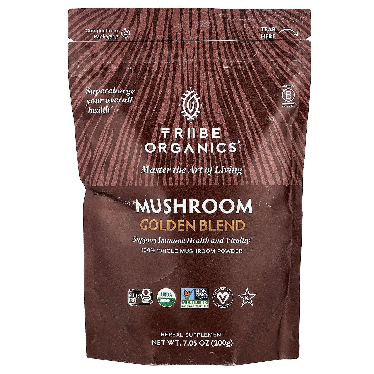 Tribe Organics, Mushroom Golden Blend, 7.05 oz (200 g)