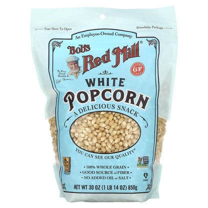 Bob's Red Mill, White Popcorn, Gluten Free, 1 lb 14 oz (850 g)