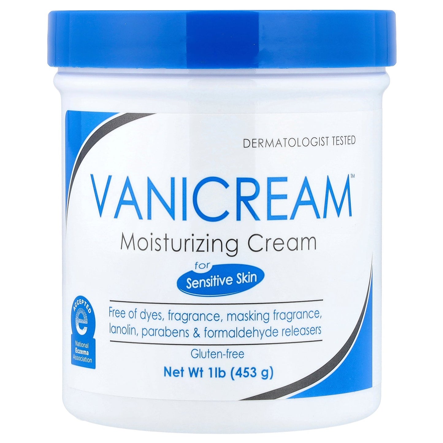 Vanicream, Moisturizing Cream, For Sensitive Skin, Fragrance Free, 1 lb (453 g)