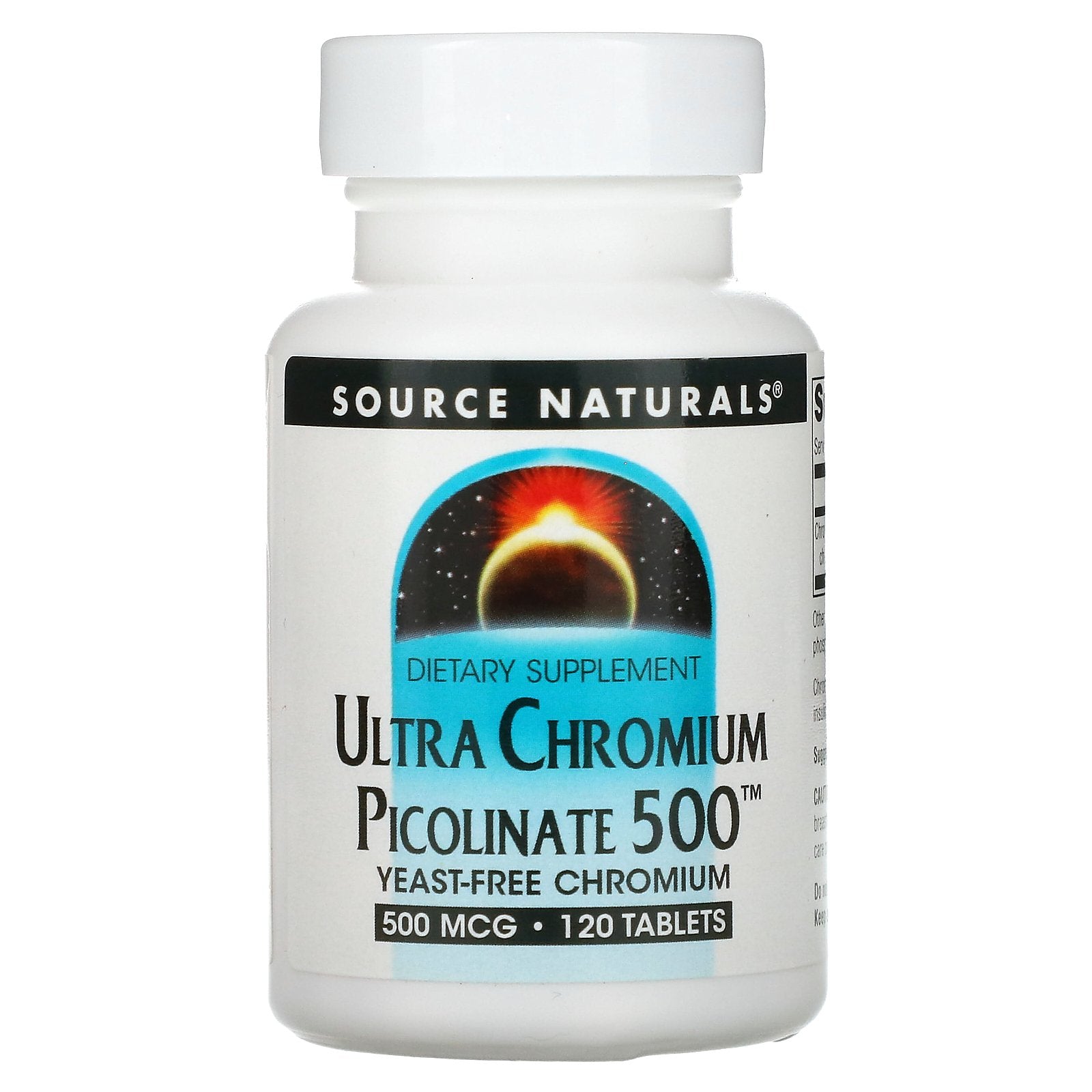 Source Naturals, Ultra Chromium Picolinate 500™, 500 mcg, 120 Tablets