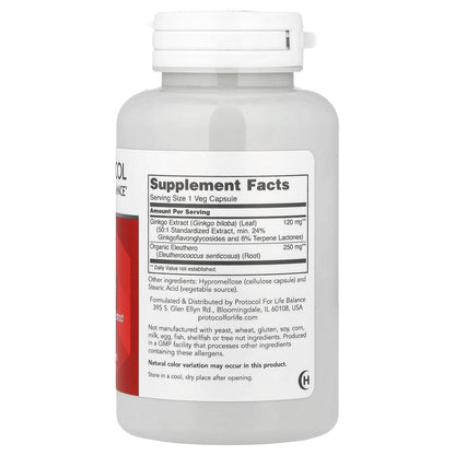 Protocol for Life Balance, Ginkgo Biloba, 120 mg , 100 Veg Capsules