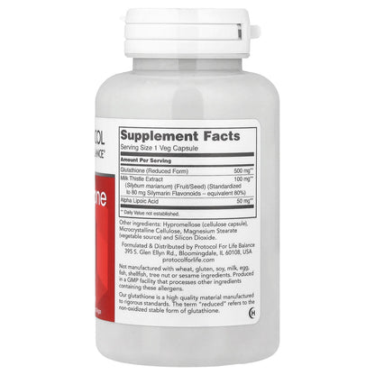 Protocol for Life Balance, Glutathione, 60 Veg Capsules