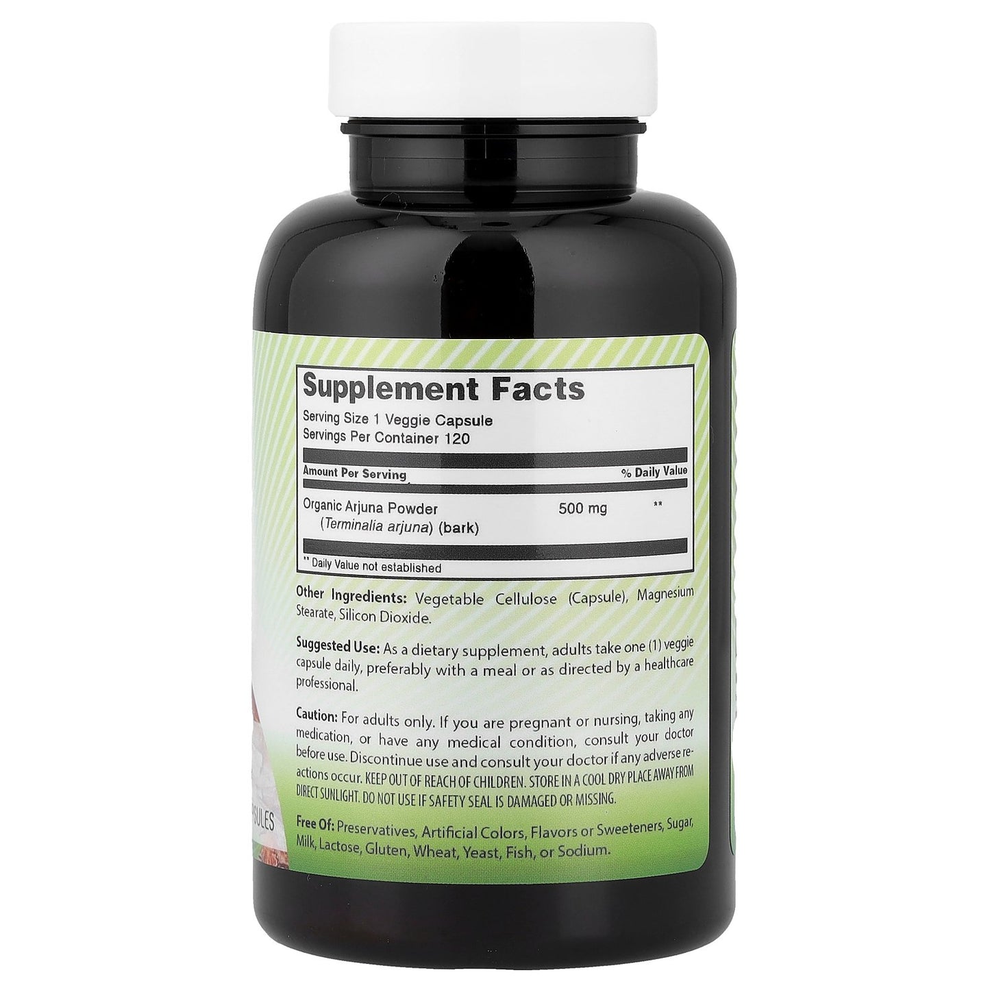 Amazing India, Arjuna, 500 mg, 120 Veggie Capsules