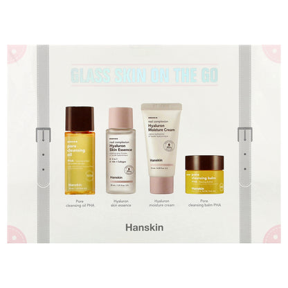 Hanskin, Glass Skin On The Go, 4 Piece Set