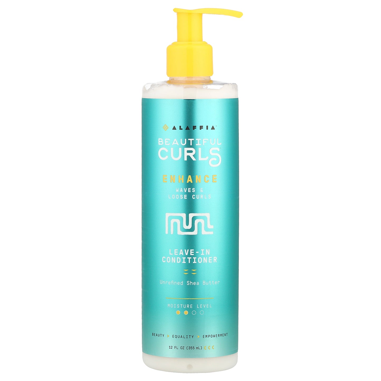 Alaffia, Beautiful Curls, Leave-In Conditioner, Waves and Loose Curls, Unrefined Shea Butter, 12 fl oz (354 ml)