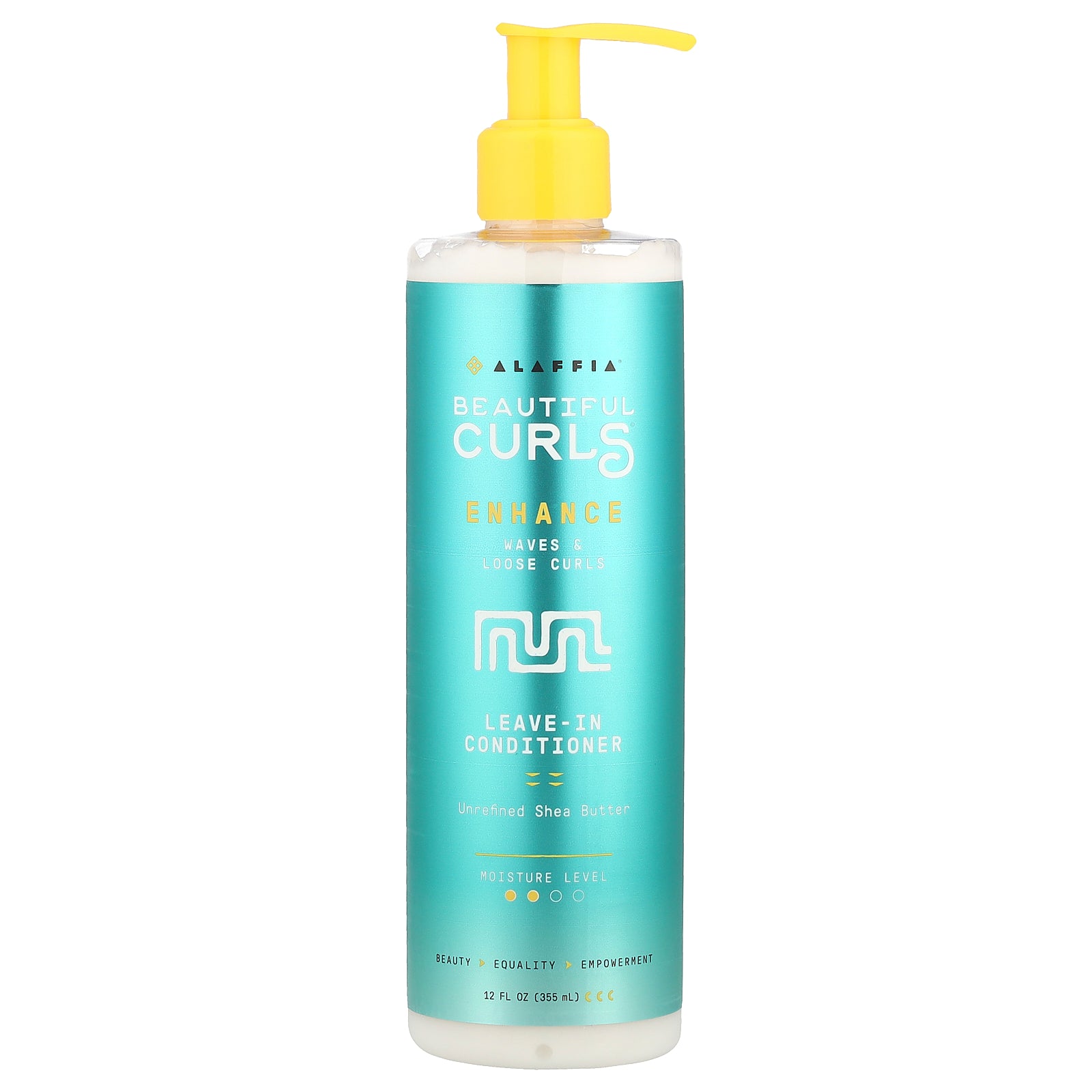 Alaffia, Beautiful Curls, Leave-In Conditioner, Waves and Loose Curls, Unrefined Shea Butter, 12 fl oz (354 ml)