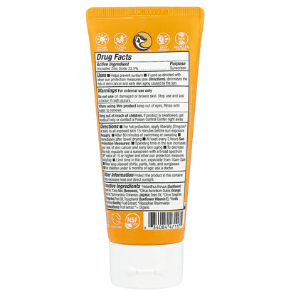 Badger, Kids, Mineral Sunscreen Cream, SPF 40, Tangerine & Vanilla, 2.9 fl oz (87 ml)