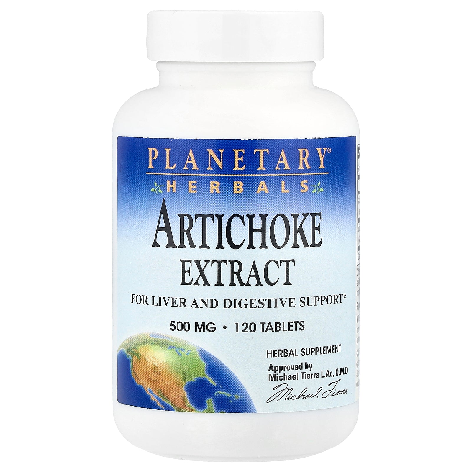 Planetary Herbals, Artichoke Extract, 120 Tablets
