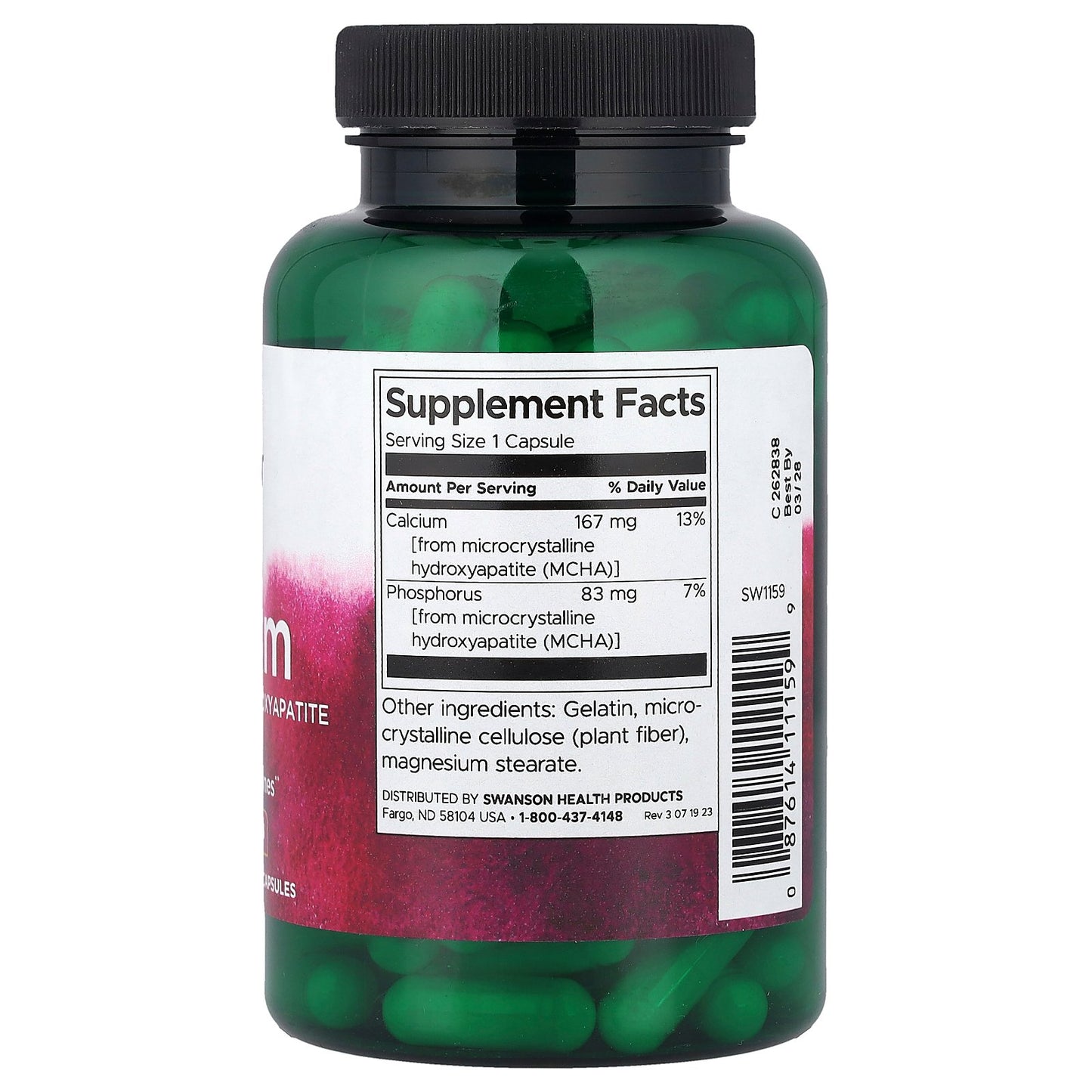 Swanson, Calcium, 120 Capsules