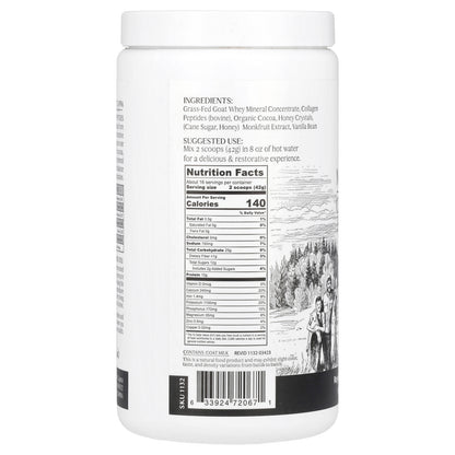 Mt. Capra, Clean Minerals with Collagen Peptides, Hot Cocoa, 23.8 oz (675 g)