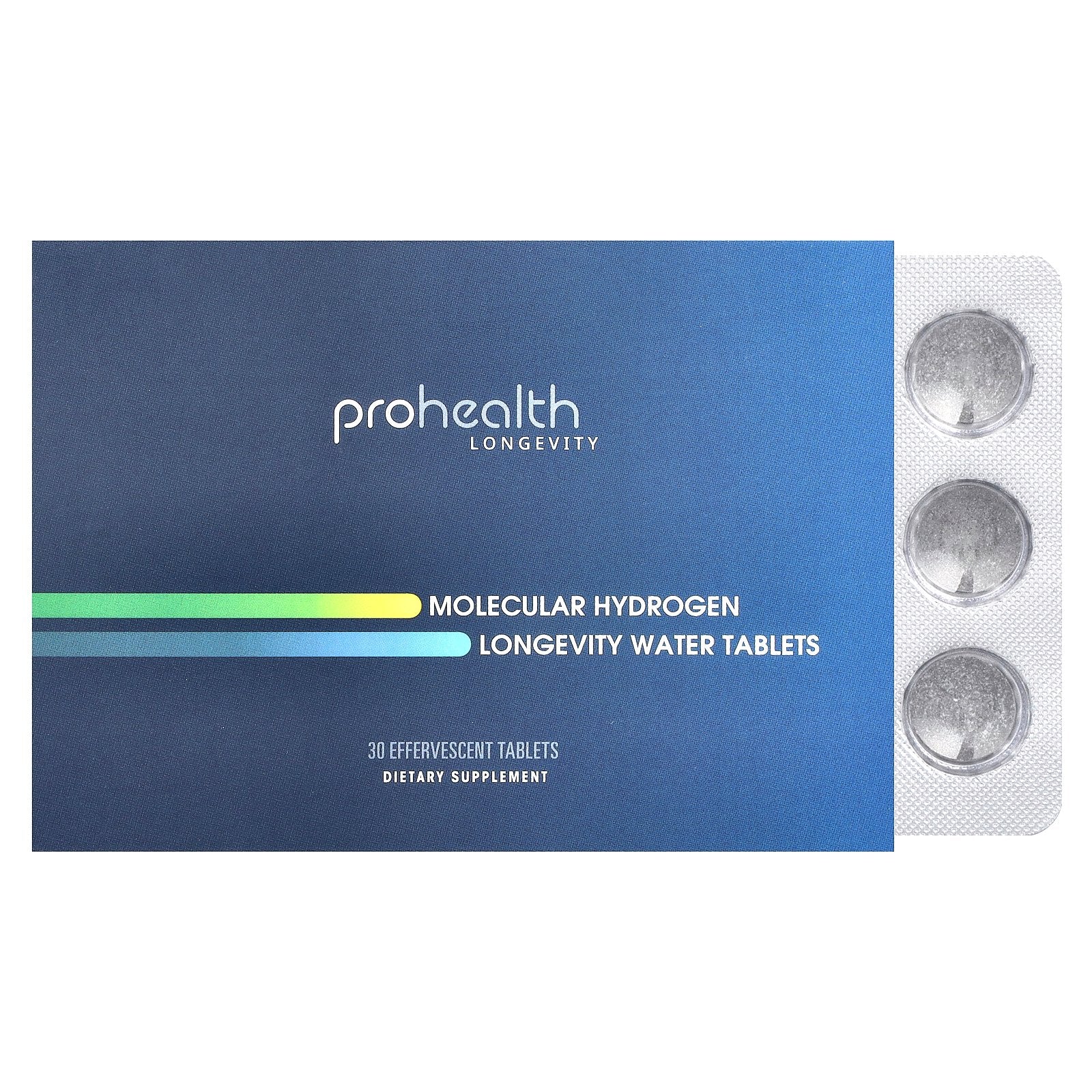 ProHealth Longevity, Molecular Hydrogen, Longevity Water Tablets , 30 Effervescent Tablets