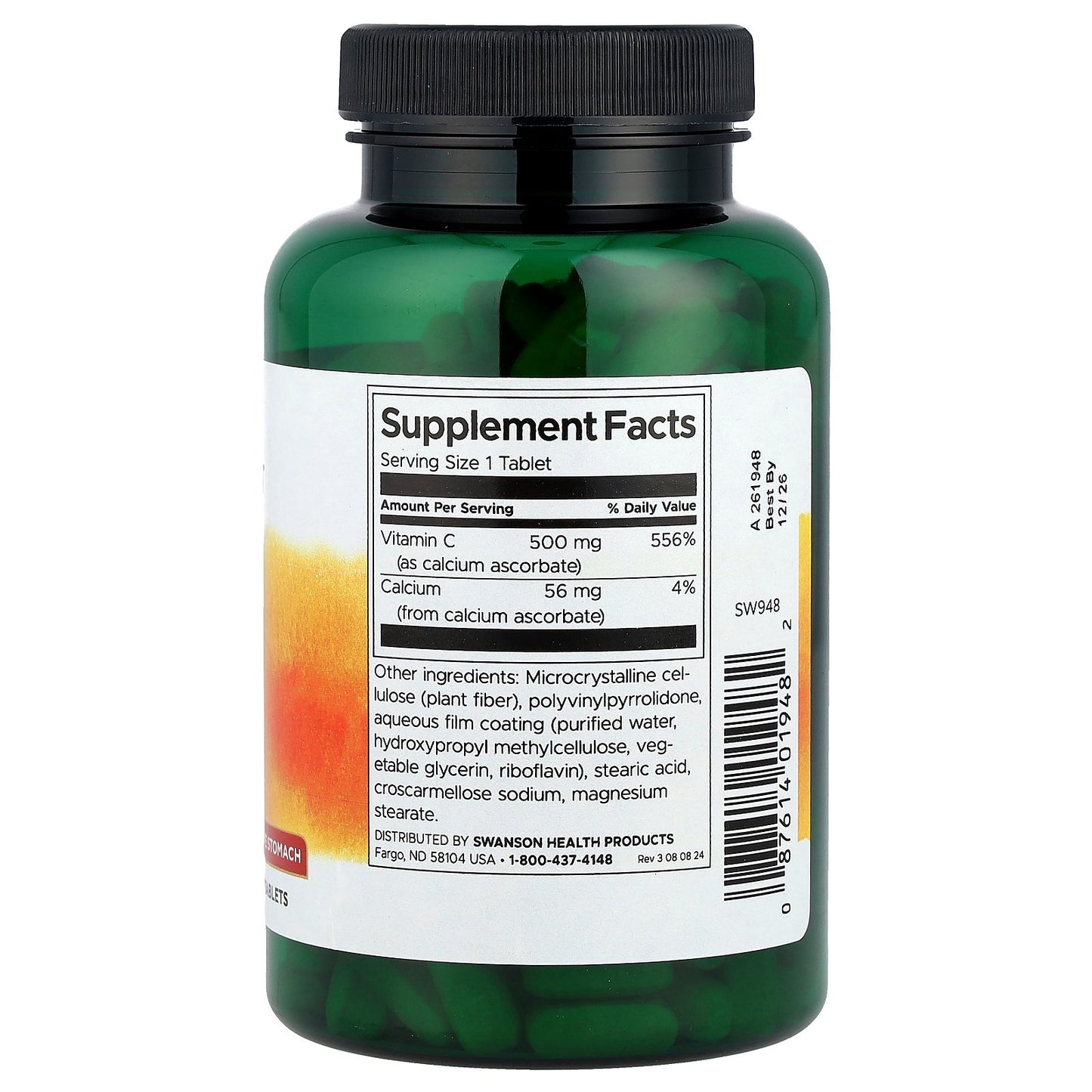 Swanson, Buffered Vitamin C, 250 Tablets