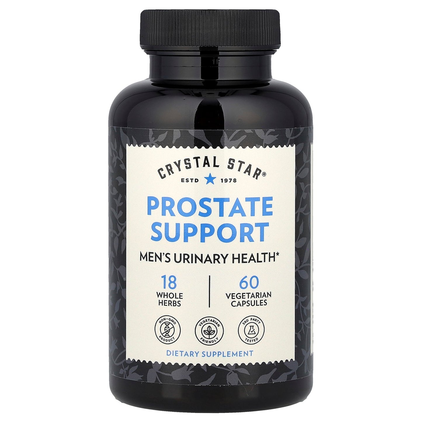 Crystal Star, Prostate Support, 60 Vegetarian Capsules