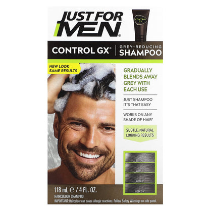 Just for Men, Control GX, Grey Reducing Shampoo, 4 fl oz (118 ml)