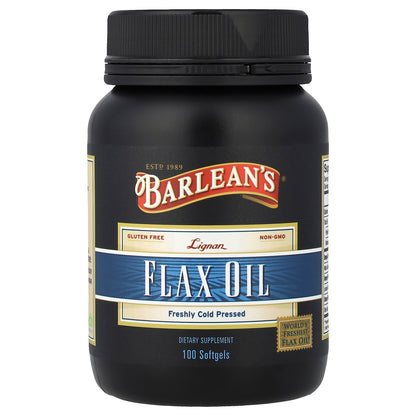 Barlean's, Lignan Flax Oil, 100 Softgels