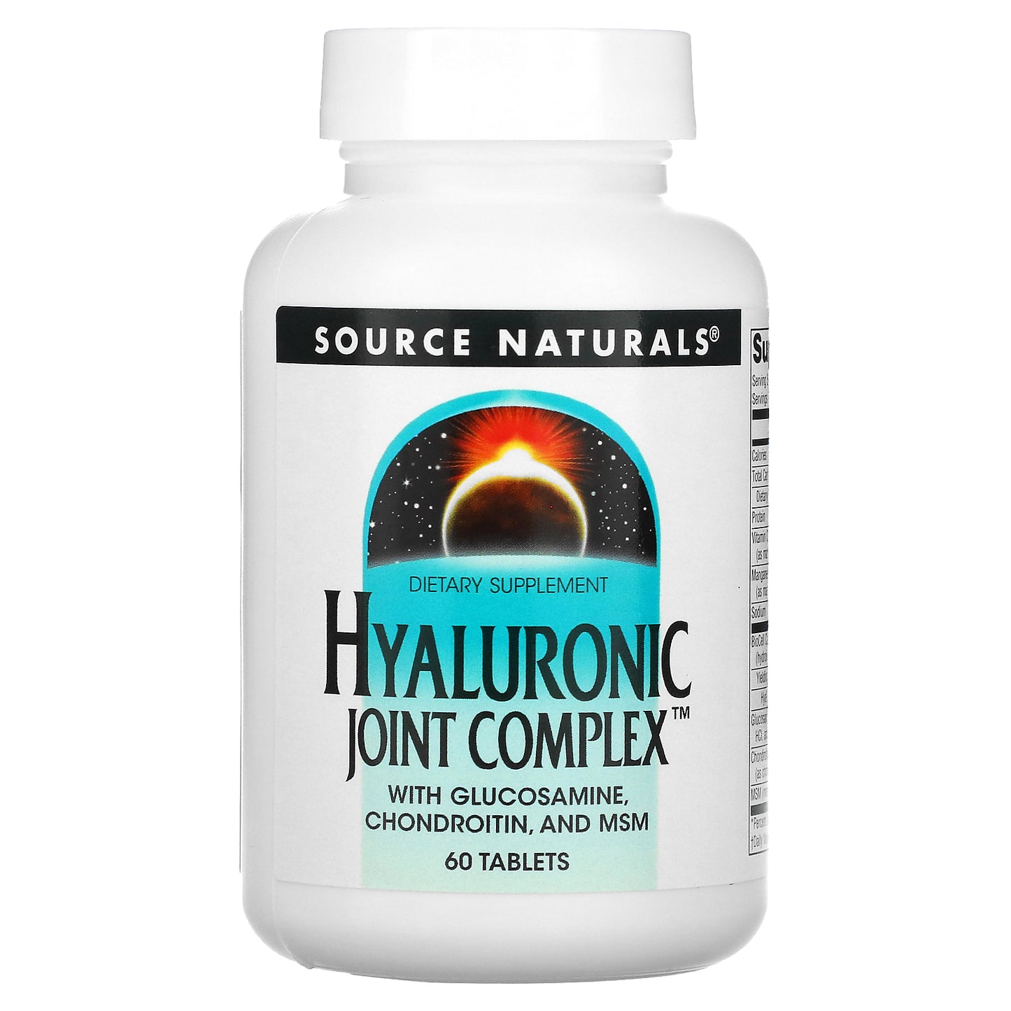 Source Naturals, Hyaluronic Joint Complex With Glucosamine, Chondroitin and MSM, 60 Tablets