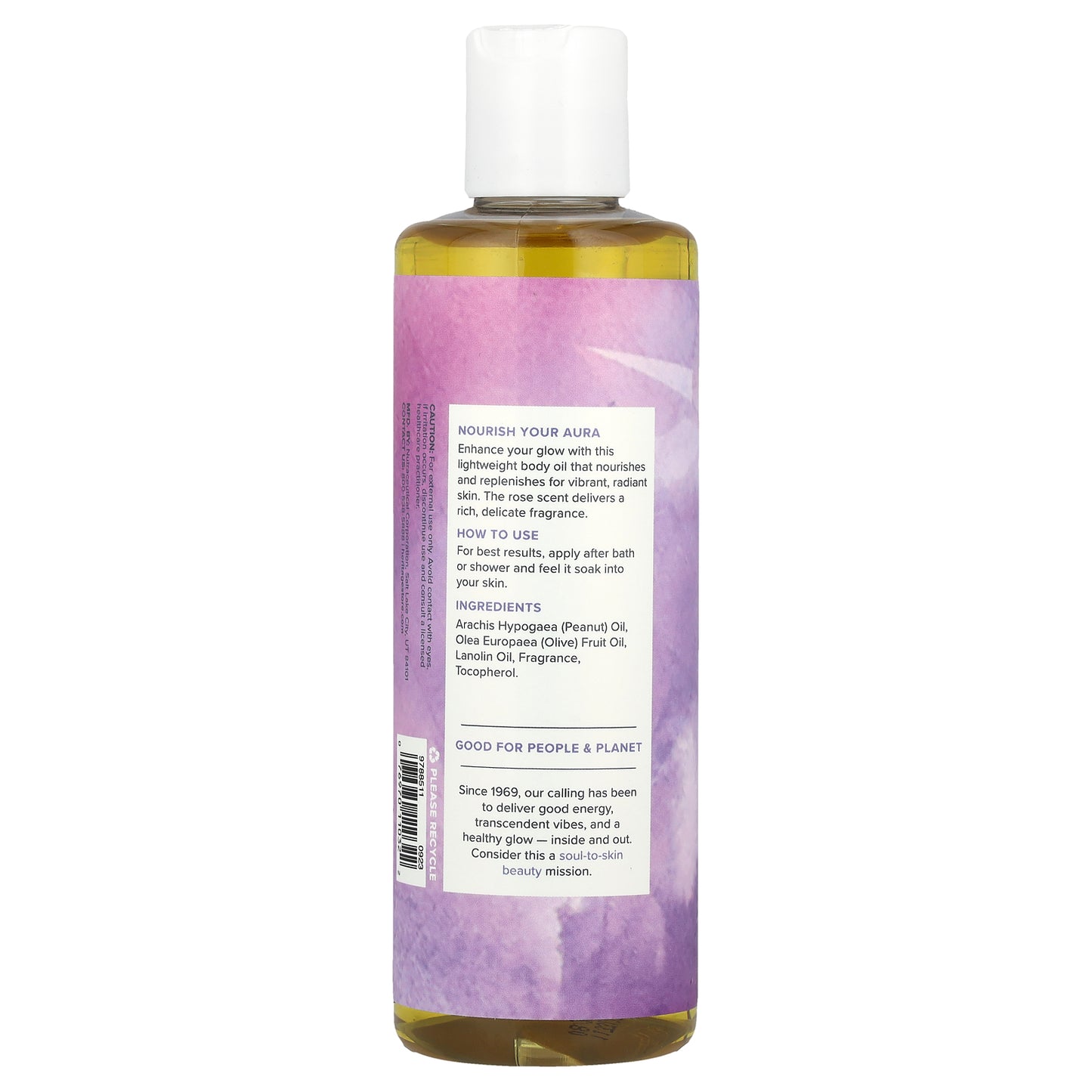 Heritage Store, Aura Glow Body Oil, Rose, 8 fl oz (237 ml)