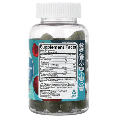 Phytoral, Ashwagandha Complex Gummies, Tart Cherry, 90 Gummies