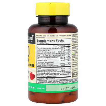 Mason Natural, Vitamin B-50 Complex, 100 Tablets