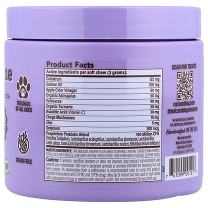 Natural Dog Company, Aller-Immune, For Dogs of All Ages, 90 Soft Chewable Bites, 9.5 oz (270 g)