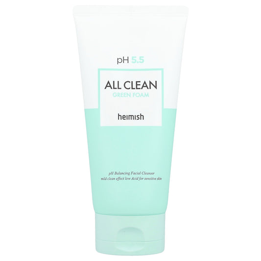 Heimish, All Clean Green Foam Facial Cleanser, 5.29 oz (150 g)