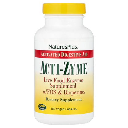 NaturesPlus, Acti-Zyme, 180 Vegan Capsules