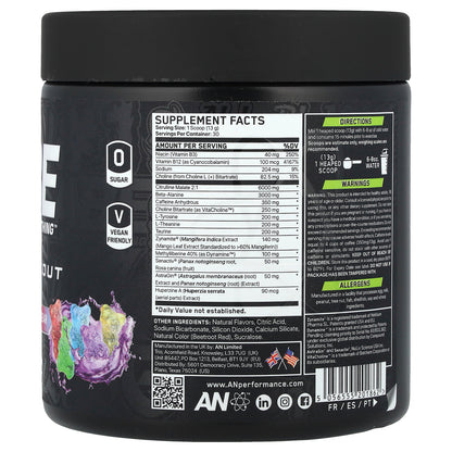 ABE, Preworkout, Sour Gummy Bear, 13.75 oz (390 g)