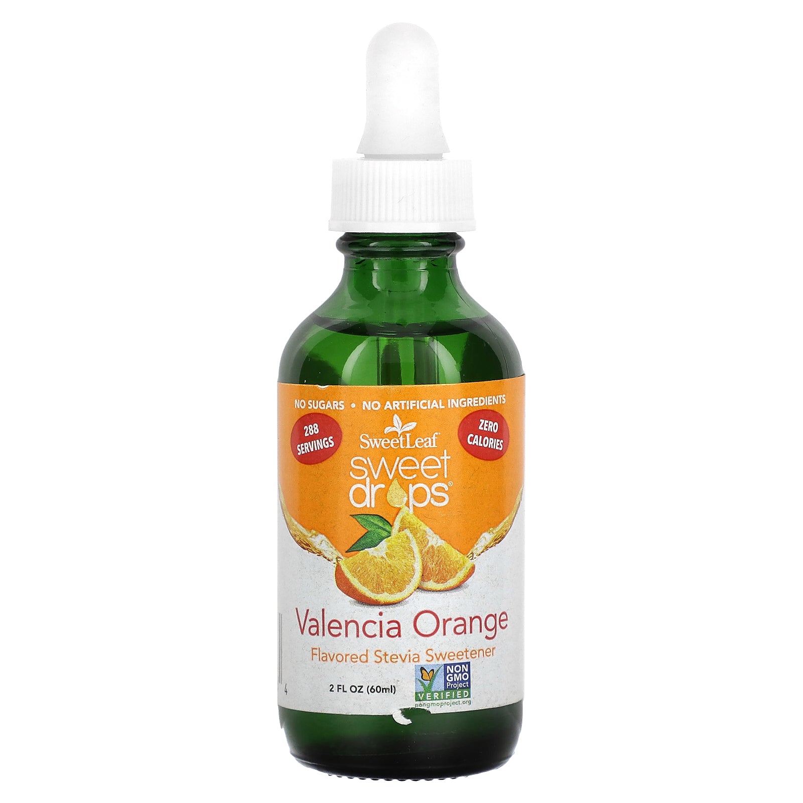 SweetLeaf Stevia, Sweet Drops, Valencia Orange, 2 fl oz (60 ml)