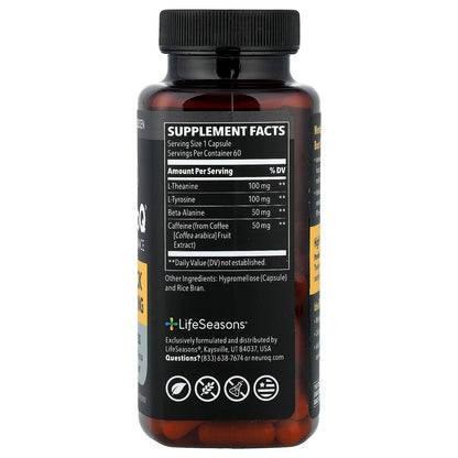 LifeSeasons, NeuroQ® Performance, Quick Thinking, 60 Veg Capsules