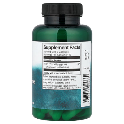 Swanson, TMG, 500 mg, 90 Capsules