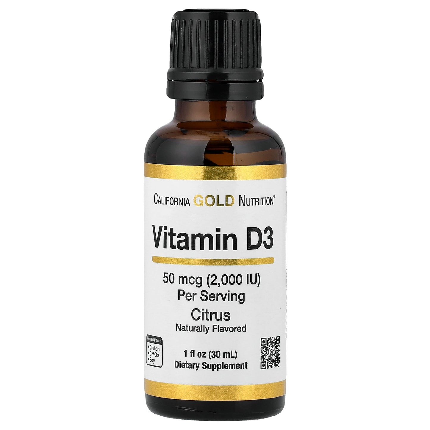 California Gold Nutrition, Vitamin D3, Citrus, 1 fl oz (30 ml)