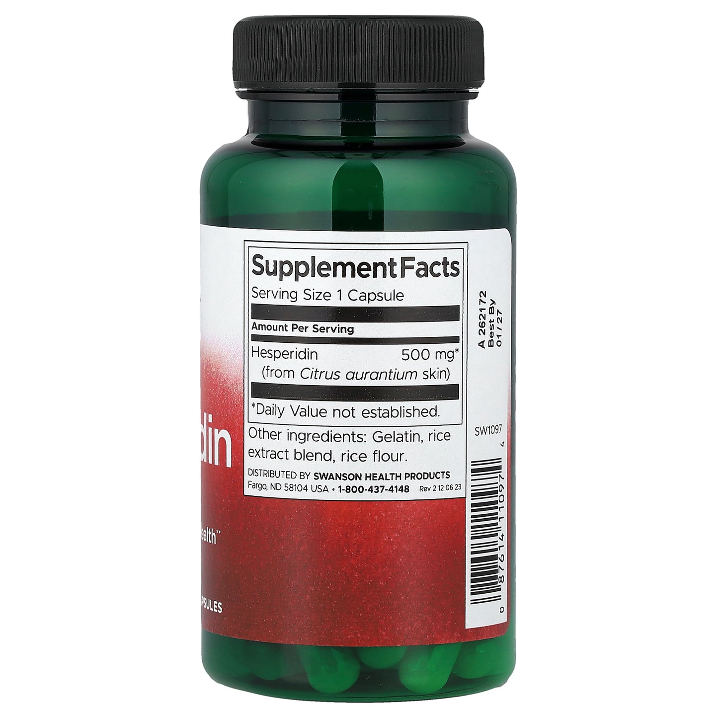 Swanson, Hesperidin, 500 mg, 60 Capsules