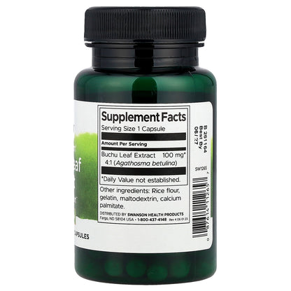 Swanson, Full Spectrum® Buchu Leaf Extract, 100 mg, 60 Capsules