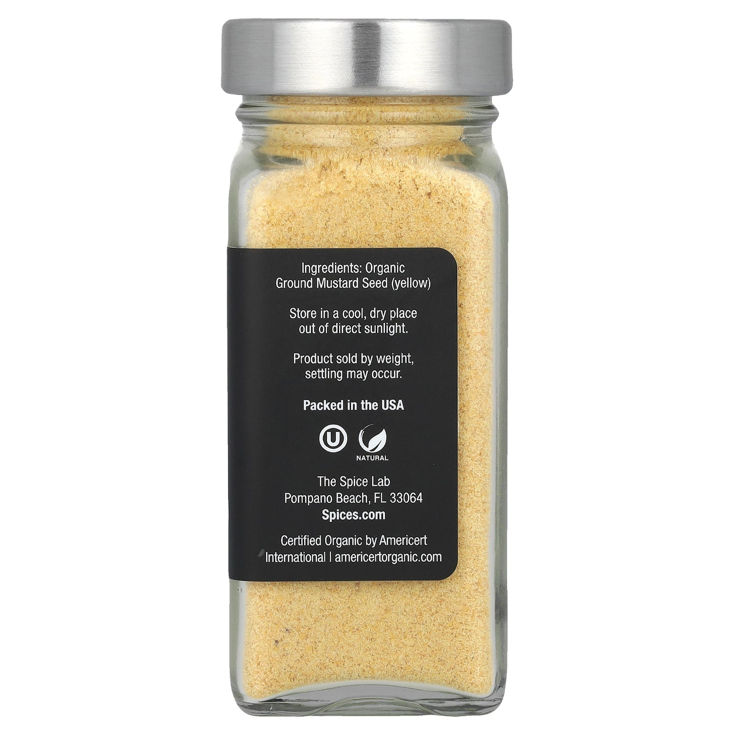 The Spice Lab, Organic Ground Mustard, 1.6 oz (45 g)