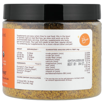 Kin+Kind, Healthy Poops With Pumpkin Flaxseed, For Dogs & Cats, 8 oz (226.8 g)