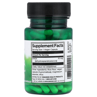 Swanson, DHEA, 10 mg, 120 Vegan Capsules